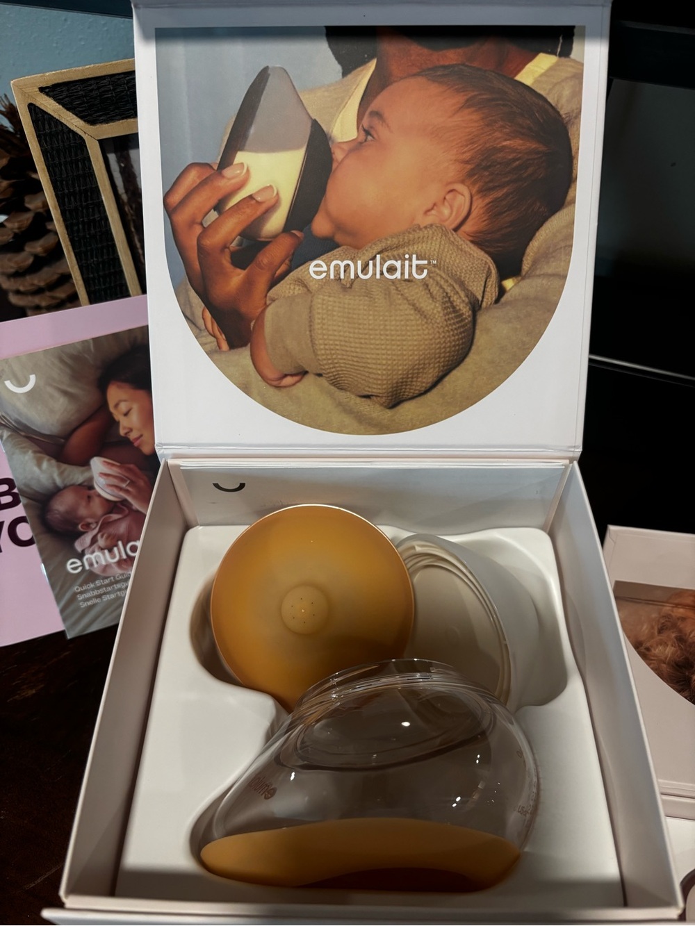 Emulait Pacifier and Bottle Set - Neutral Pastel Mix
